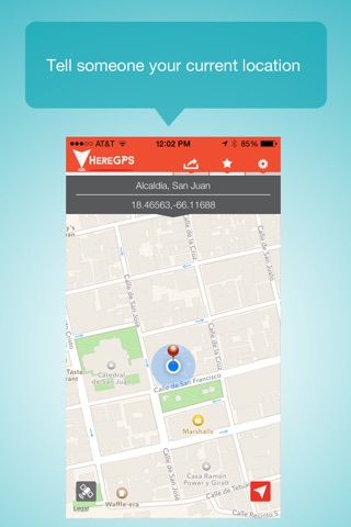 HereGPS - share precise GPS locations worldwide screenshot 2