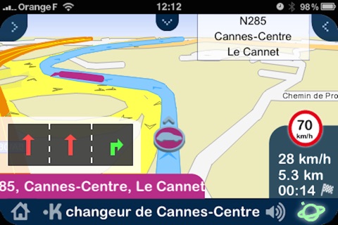 Kapten Allemagne Autriche Suisse GPS multitransport screenshot 4