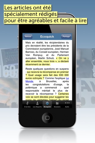 Economie Matin pour iOS4 screenshot 3