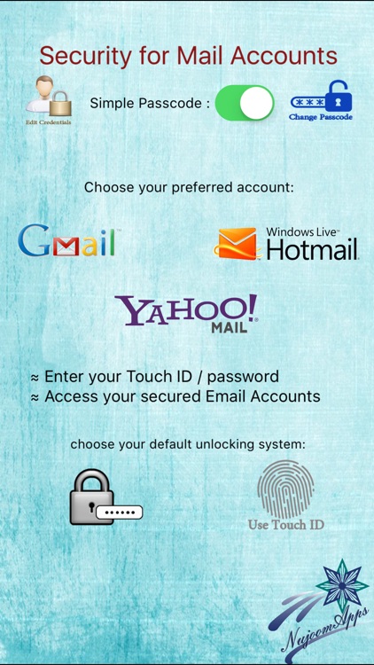 1 Password / Touch ID for all Email Accounts