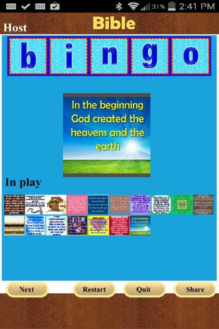 Bible Bingo App screenshot 3