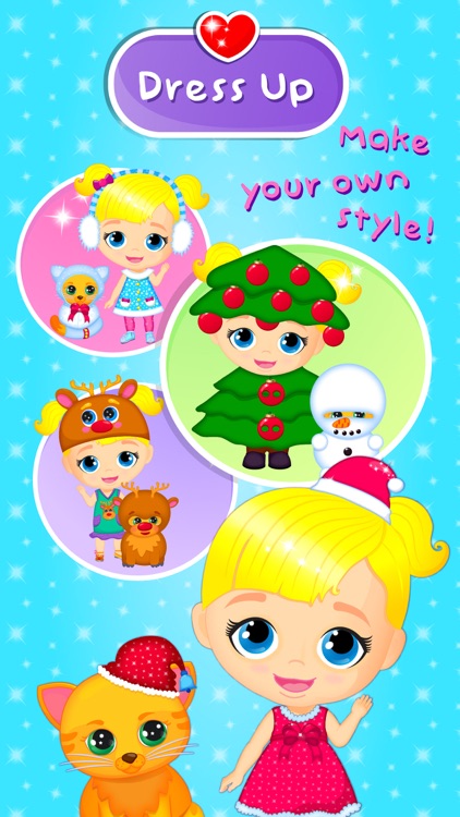 Lily & Kitty Baby Christmas - Doll House Winter Makeover & Santa Rescue screenshot-4