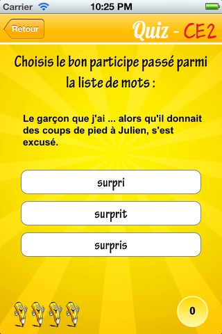 Jeu de Français CE2 – Cahier de vacances – test Quiz screenshot 3