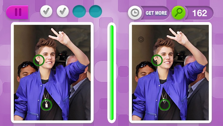 Spot It Blitz: Justin Bieber Edition - a find the difference photo quiz game