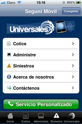 Universales App. screenshot 2