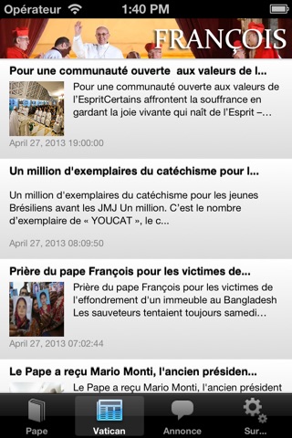 Messages from the Pope - Catolicapp.org screenshot 2