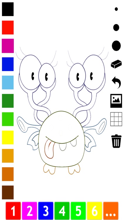 A Monster Coloring Book for Children: Learn to color and draw monsters screenshot-4