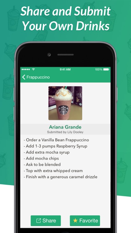 Secret Menu for Starbucks - Coffee, Frappuccino, Tea, Cold, and Hot Drink Recipes screenshot-3