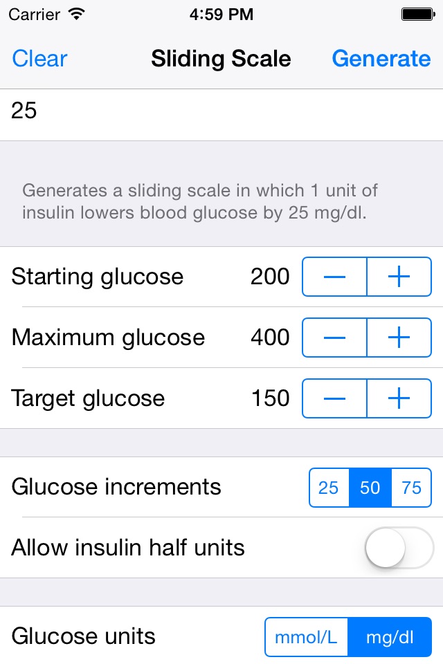 Sliding Scale - for doctors and nurses prescribing insulin screenshot 3