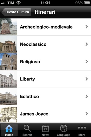 Trieste Cultura english version screenshot 4