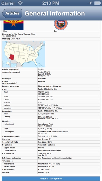Arizona, USA Offline Map - PLACE STARS screenshot-4