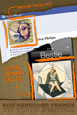 Shred FX Free - Shredded photo frames for Instagram screenshot 2