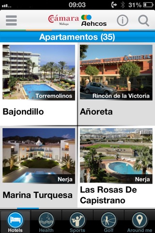 Hoteles Costa del Sol screenshot 2