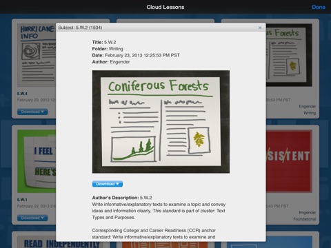 English Fifth Grade - Common Core Curriculum Builder and Lesson Designer for Teachers and Parents screenshot 3