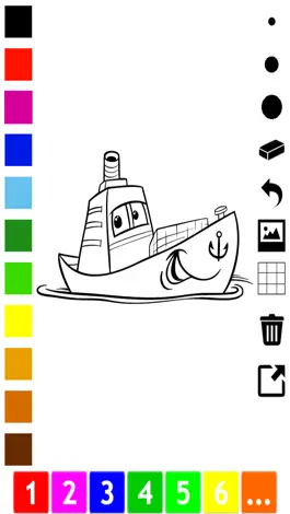 Game screenshot A Vehicles coloring book for children and toddlers hack