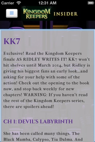 Kingdom Keepers Insider screenshot 3