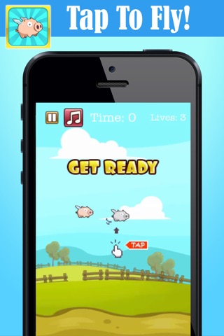 Farm Pig Flyer - Flapping Farting Super Barnyard Animal screenshot 3