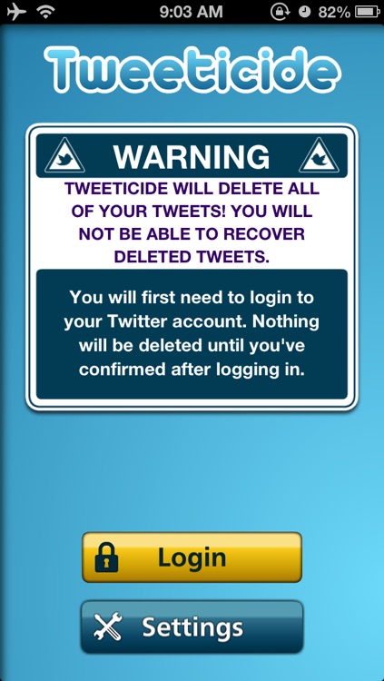 Tweeticide - Delete All of Your Twitter Tweets at Once!