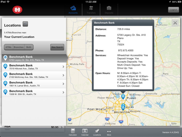 Benchmark Bank Mobile Banking for iPad screenshot-3
