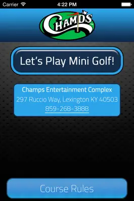 Game screenshot Champs Entertainment Complex Mini Golf Scorecard apk