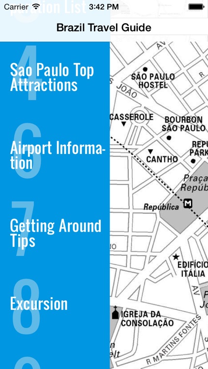 Sao Paulo travel guide and offline map - metro São Paulo subway saopaulo airport transport, city Sao Paulo guide, tourist traffic maps lonely planet Brazil worldcup trip advisor screenshot-3