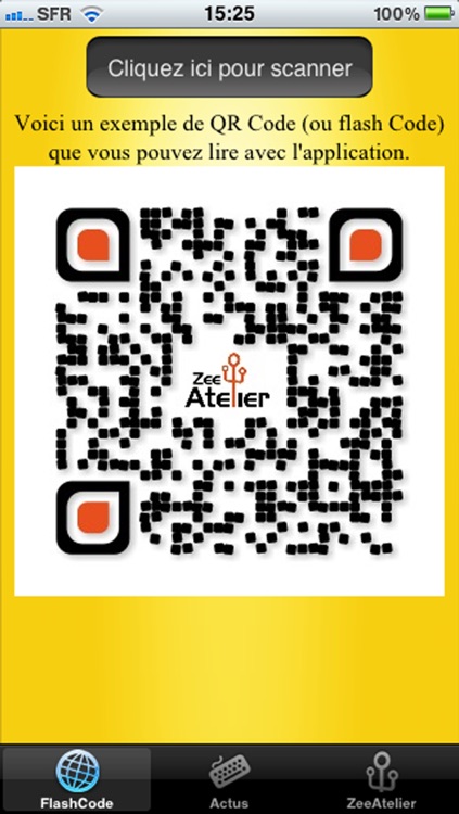 ZeeAtelier Lecteur de QRcode