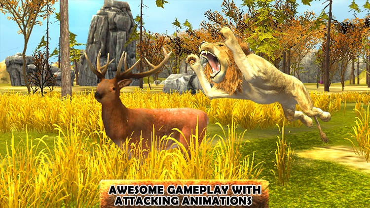 Lion Simulator 3D - Play As Angry Lion In Jungle Safari Animal Hunter