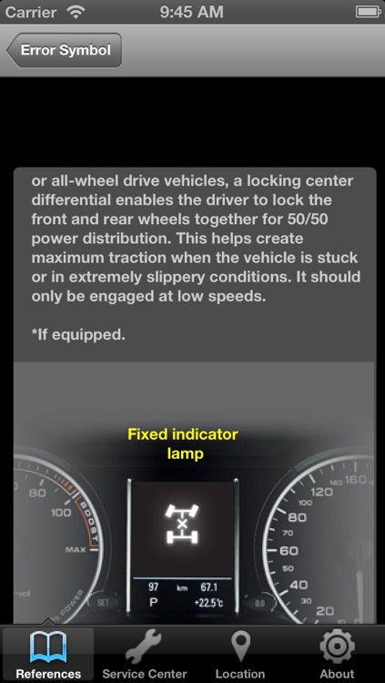 Toyota Indicator Light