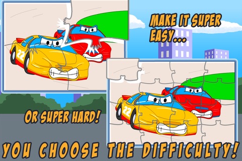 Cars Jigsaw Puzzles - Free Kids Jigsaw Puzzle with Fun Cartoon Car and Truck Movies - By Apps Kids Love, LLC screenshot 2