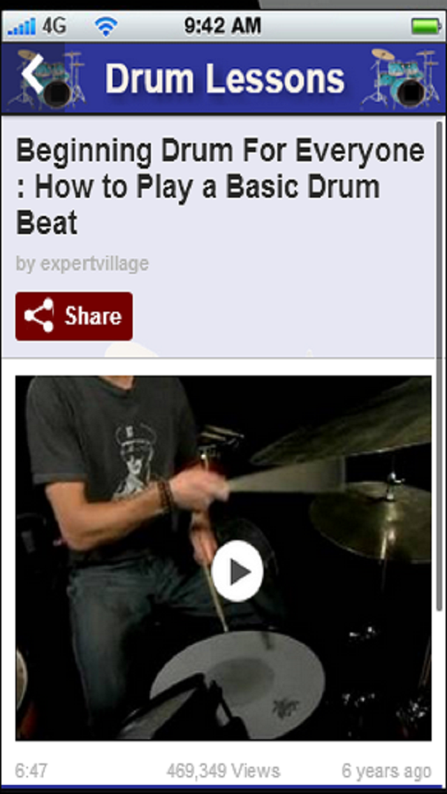 How to cancel & delete Drum Lessons:Learn the Basics of How to Play Drums from iphone & ipad 3