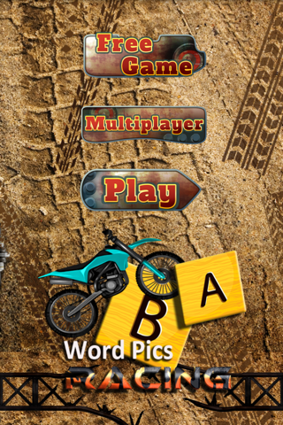 Four Motorbikes Word Racing: Free Chase Game V. 1 screenshot 4