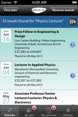 jobs.ac.uk Jobs screenshot 2