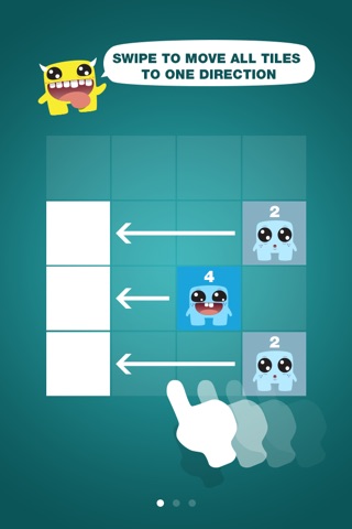 2048 Monster: Numbers Sliding Puzzle Game screenshot 3