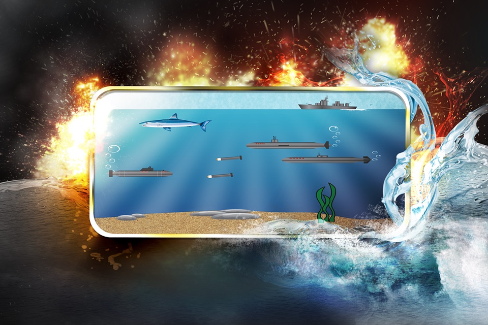 Awesome Submarine battle ship Free! - Torpedo wars screenshot 3