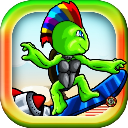 Flappy Turtle Punk-Tap to Flap & Fly the Jetpacked Skateboard - Free Game Edition iOS App