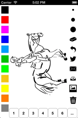 Game screenshot Horse Coloring Book for Girls: Learn to color a pony and horses in action apk