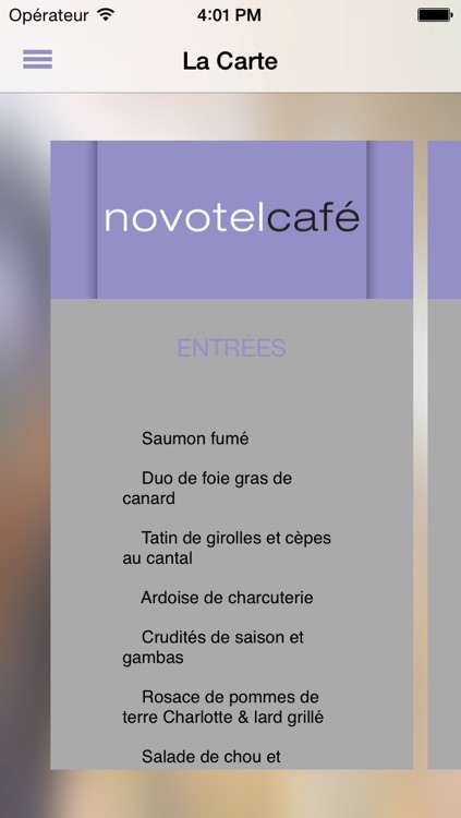 Novotel Café – Poitiers – Site du Futuroscope