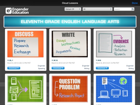 English Eleventh Grade - Common Core Curriculum Builder and Lesson Designer for Teachers and Parents screenshot 2