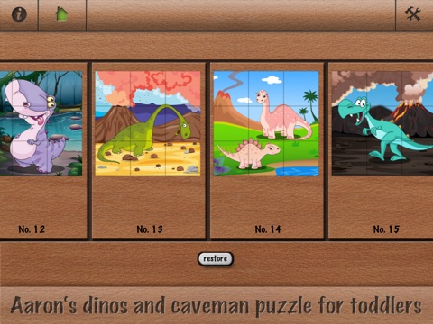 Aaron's dinos and caveman puzzle for toddlers screenshot 3