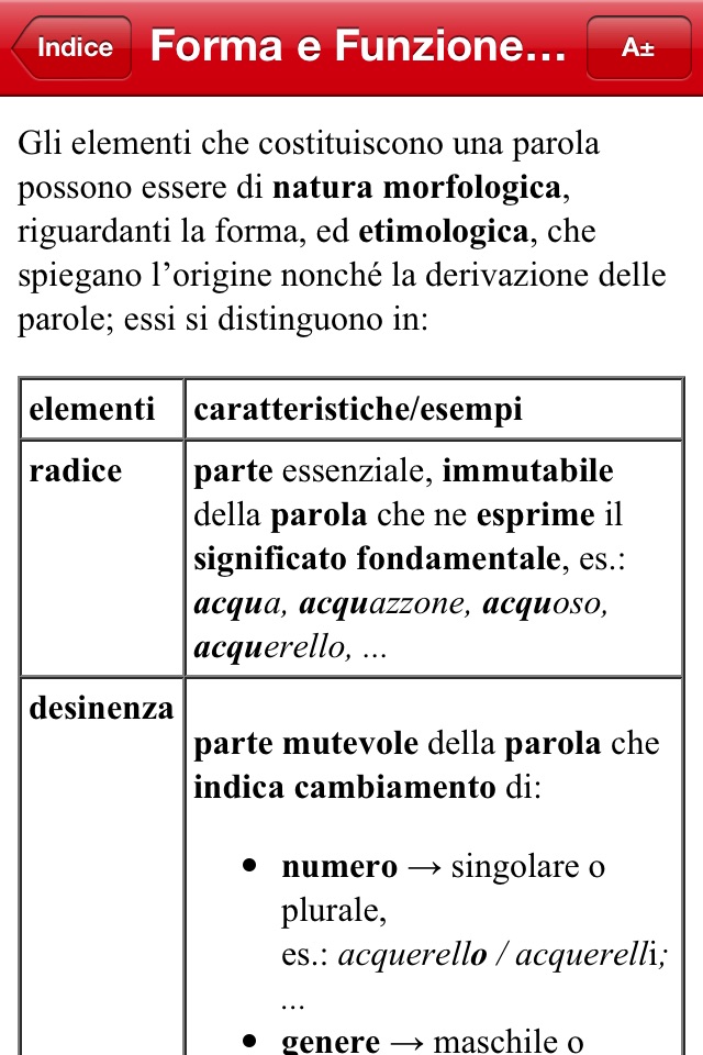 Grammatica Italiana screenshot 2