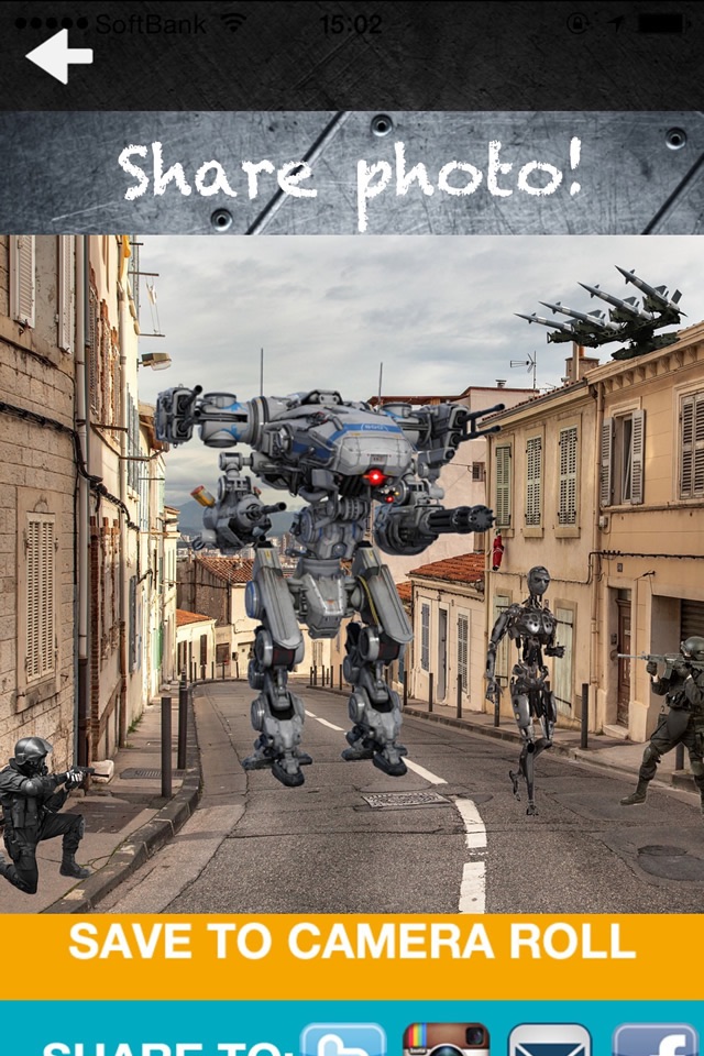 Mecha Battlefield Photo Editor screenshot 3