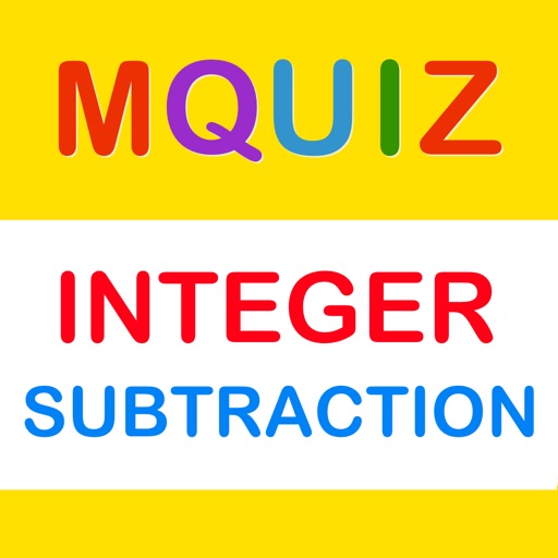 MQuiz Integer Subtraction - Subtracting Positive and Negative Integers - Math Quiz iOS App