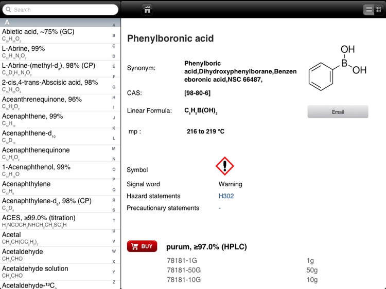 The Aldrich Handbook of Fine Chemicals for iPad