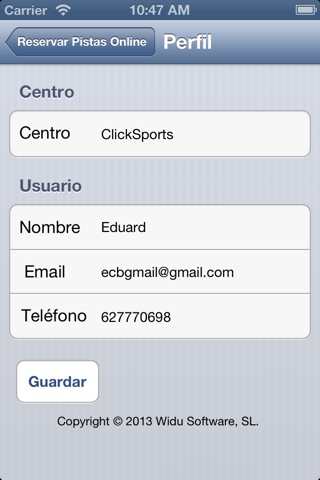 Reservar Pistas Online screenshot 4