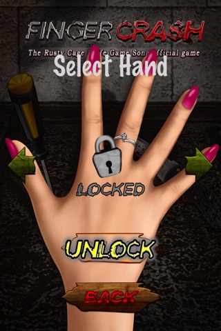 Finger crash - The Rusty Cage ' Knife Game Song ' official free game ! screenshot 3