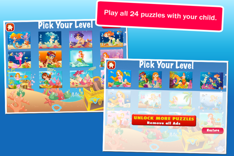 Mermaid Princess Puzzles screenshot 4