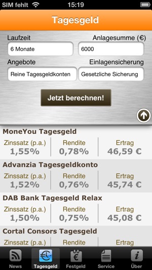 Tagesgeld.info - aktuelle Tages- und Festgeldkonten im Vergl(圖2)-速報App