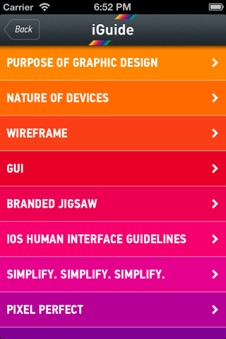 SCR® iGuide screenshot 2