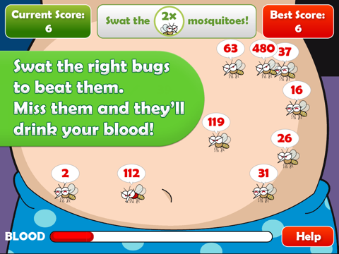 Mosquito Swat Maths: Times Tables Lite screenshot 4