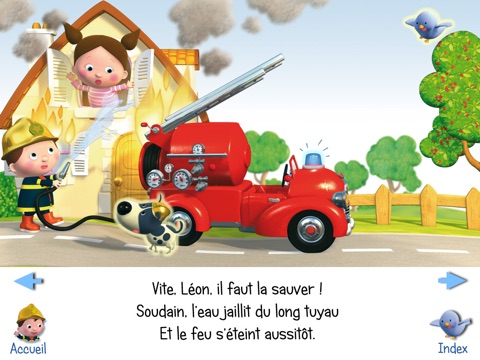 Little Boy Leon’s fire engine FREE HD screenshot 2
